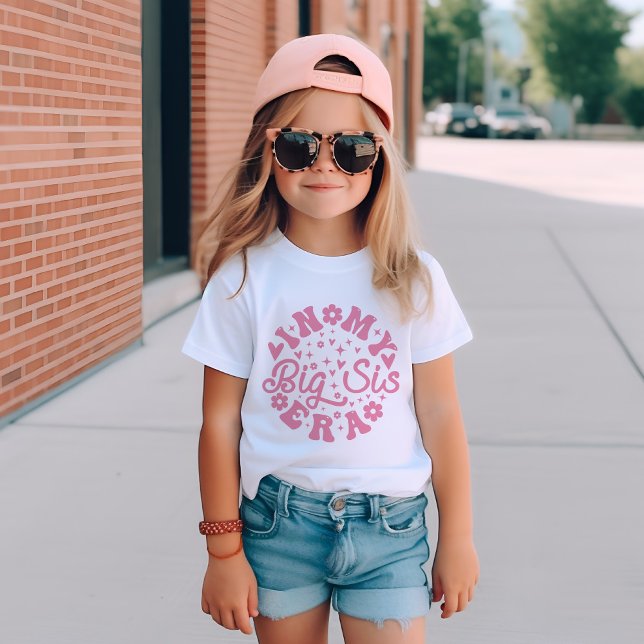 Grande Soeur Dans Mon T-shirt Big Sis Era (Créateur téléchargé)