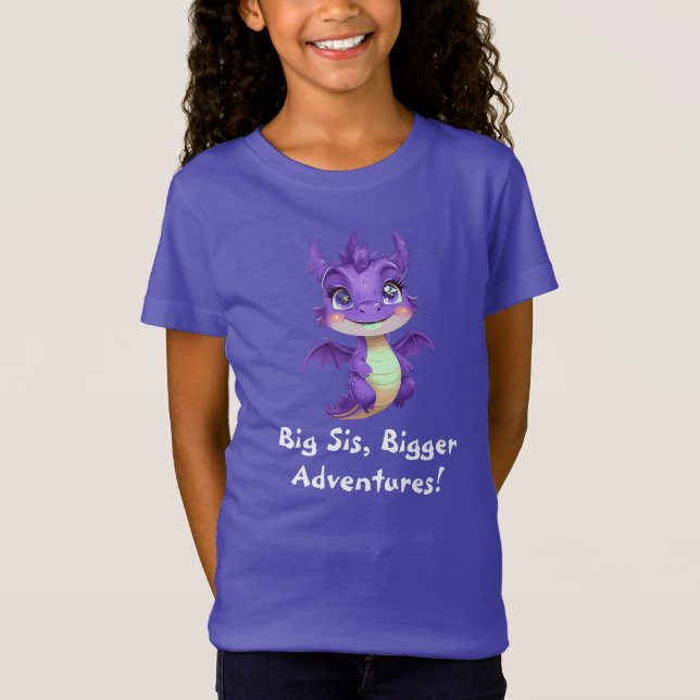 Grande Soeur Magique ! T-shirt Dragon mignon (Devant)