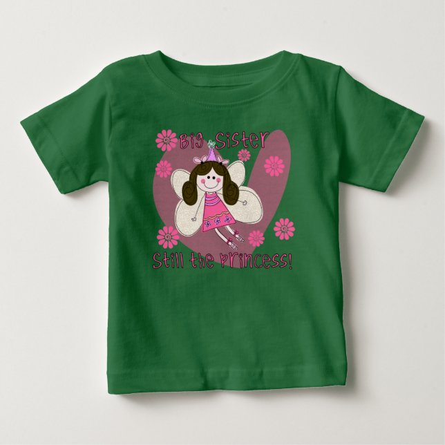 Grande soeur toujours le T-shirt Princesse Raglan (Devant)