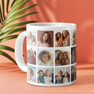 Grande Tasse 18 Grille de collage de photos - Galerie de famill