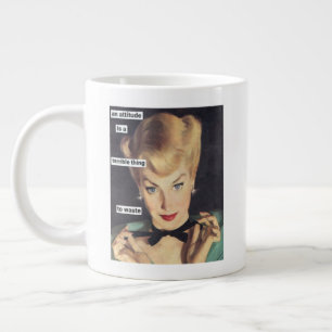 Grande Tasse 1950 Funny Retro Femme de ménage avec Sass