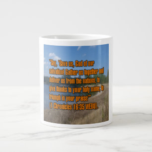 Grande Tasse 1 Chroniques 16:35 WEBU Mug