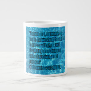 Grande Tasse 1 Chroniques 29:14 WEBU Mug
