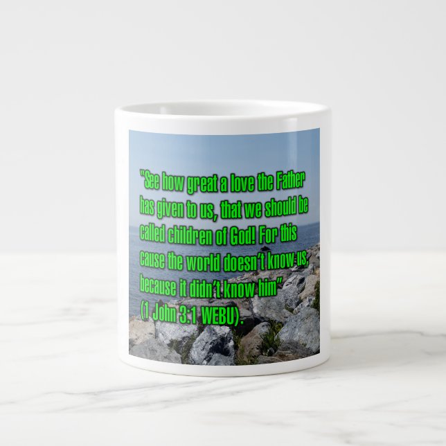 Grande Tasse 1 John 3:1 Mug WEBU (Devant)