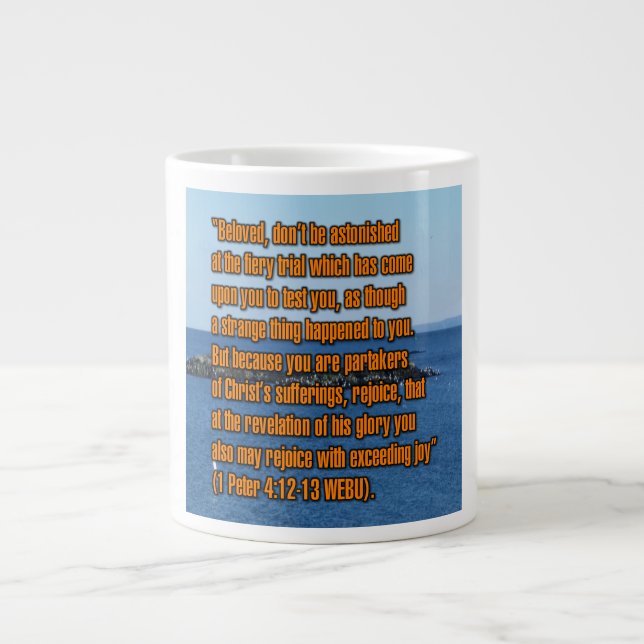 Grande Tasse 1 Peter 4:12-13 WEBU Mug (Devant)