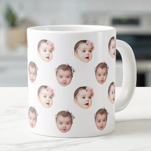 Grande Tasse 20 Oz Jumbo Cute Baby Face 2 Photos Spécialité