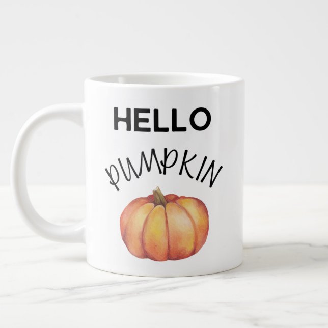 Grande Tasse 20oz Bonjour Citrouille mug (Gauche)