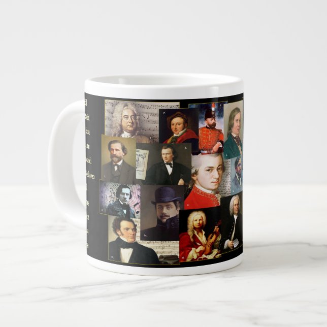 Grande Tasse 21 Musique Masters Café Mug (Devant gauche)