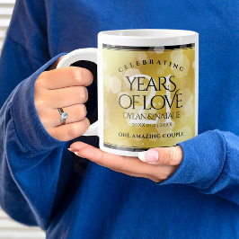 Grande Tasse 21ème anniversaire de Mariage en laiton