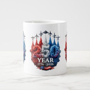 Grande Tasse 250 Ans Américain 250e USA Patriotique 4 juillet