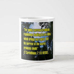 Grande Tasse 2 Corinthiens 7:10 WEBU Mug
