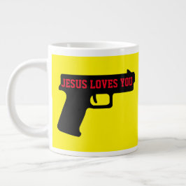 Grande Tasse 2A - JÉSUS VOUS AIME Jumbo Mug