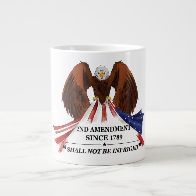 Grande Tasse 2e amendement Oreiller (Devant)