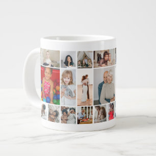 Grande Tasse 30 Photo collage modèle personnalisé