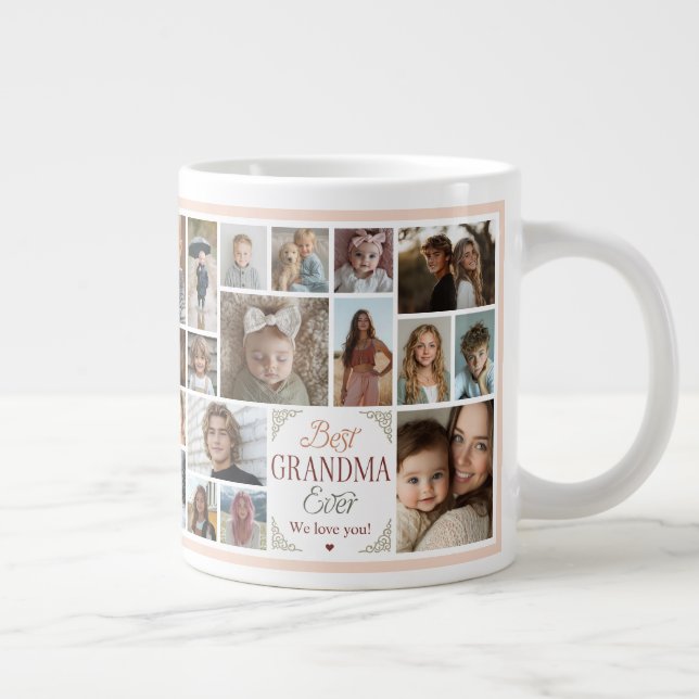 Grande Tasse 33 Photo Collage Meilleure grand-mère jamais (Droite)