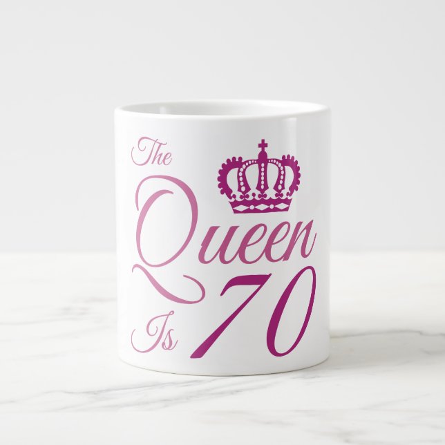 Grande Tasse 70e anniversaire Reine (Devant)