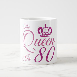 Grande Tasse 80e Birthday Queen