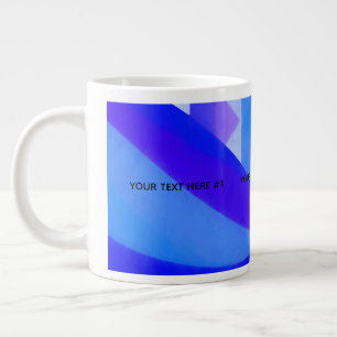 Grande Tasse Abrégation géométrique de la vague bleue