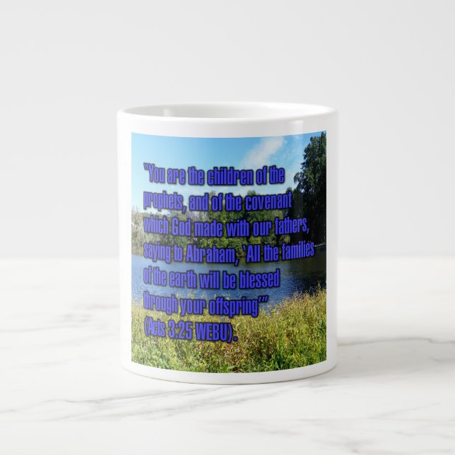 Grande Tasse Actes 3:25 WEBU Mug (Devant)