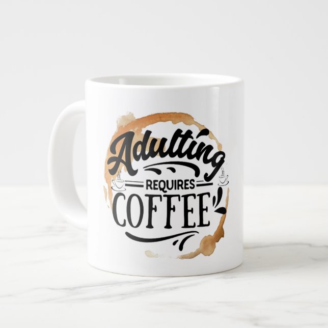 GRANDE TASSE ADULTE REQUIERT CAFÉ - L'AMOUR DU CAFÉ (Devant gauche)