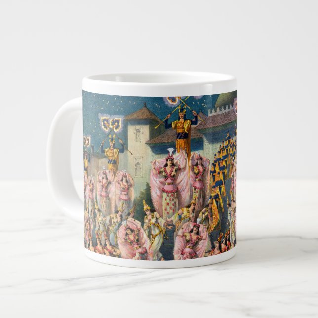 Grande Tasse Affiche De Cirque Des Danseurs Avant Le Roi Maure (Devant gauche)