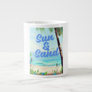 Grande Tasse Affiche de dessin animé de citation inspirante Sol