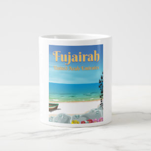 Grande Tasse Affiche de plage de Fujairah Émirats Arabes Unis