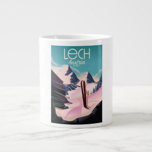Grande Tasse Affiche de ski Lech Autriche.