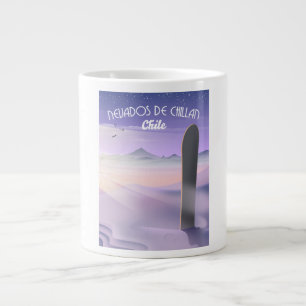 Grande Tasse Affiche de snowboard à Nevados de Chillan, Chili.