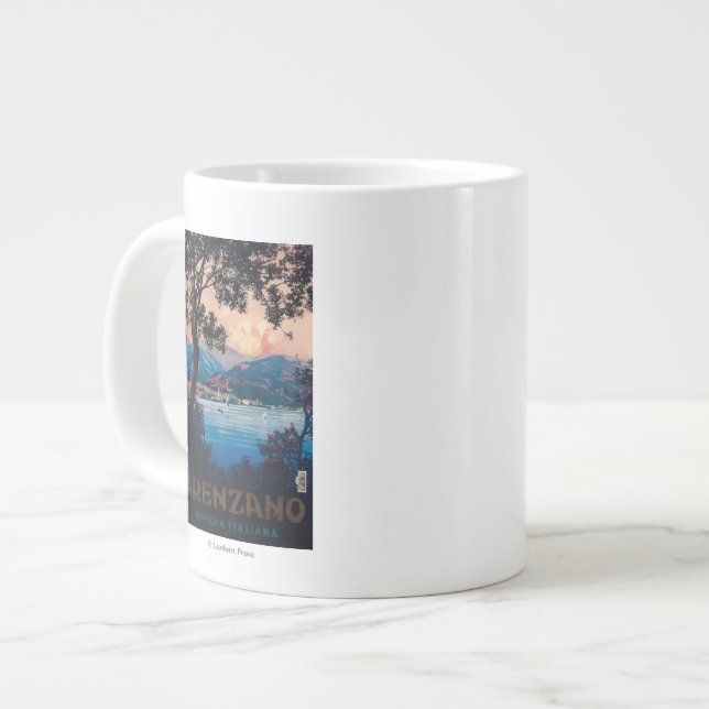Grande Tasse Affiche de voyage de la Riviera italienne (Devant gauche)