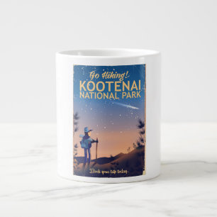 Grande Tasse Affiche de voyage de randonnée du parc national de