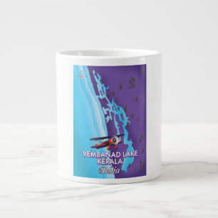 Grande Tasse Affiche de voyage du lac Vembanad, Inde