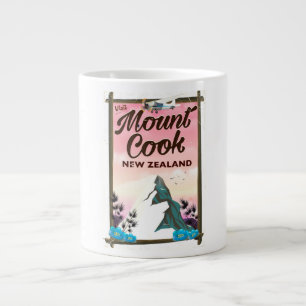 Grande Tasse Affiche de voyage en Nouvelle-Zélande Mont Cook