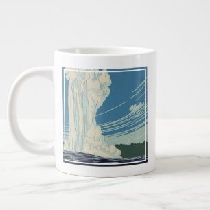 Grande Tasse Affiche De Voyage Pour Le Parc National De Yellows
