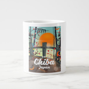 Grande Tasse Affiche de voyage vintage de Chiba Japon impressio