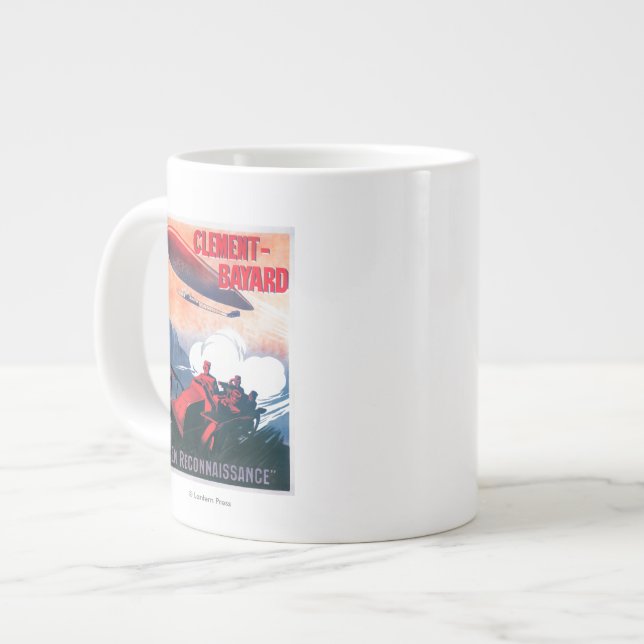 Grande Tasse Affiche promotionnelle d'Adjudant Vincenot WWI (Devant gauche)