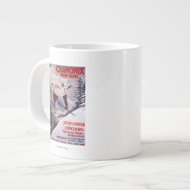 Grande Tasse Affiche promotionnelle Ski (Devant gauche)