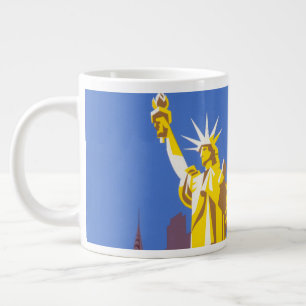 Grande Tasse Affiche Vintage voyage pour Allegheny Airlines