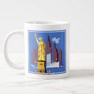 Grande Tasse Affiche Vintage voyage pour Allegheny Airlines