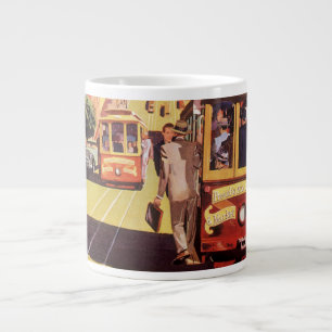 Grande Tasse Affiches de voyage des anciennes voitures à câble 
