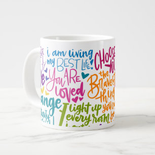 Grande Tasse Affirmations quotidiennes géantes