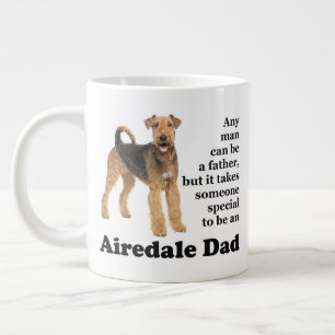 Grande Tasse Airedale Dad Jumbo Mug