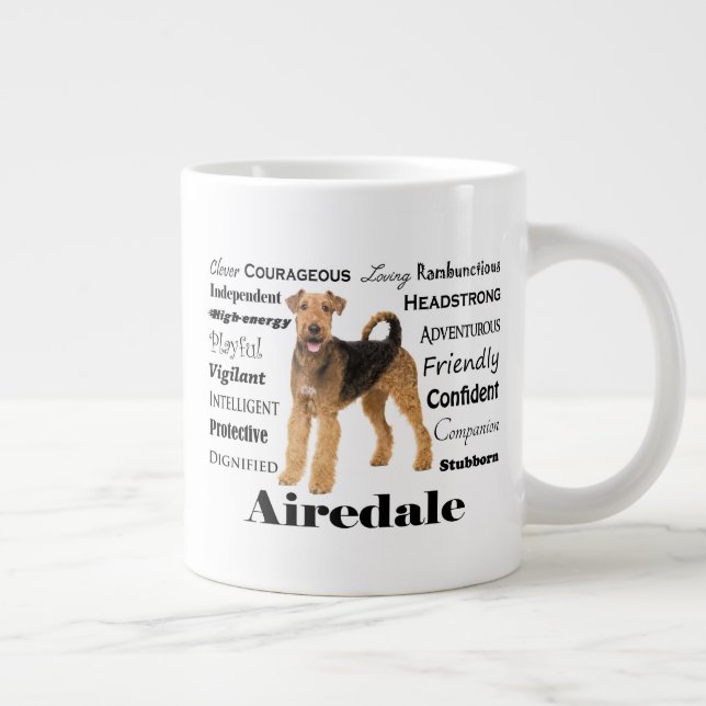 Grande Tasse Airedale Jumbo Mug (Droite)