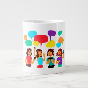 Grande Tasse Ajouter Votre Propre Texte Termes Cadeau Jumbo Mug