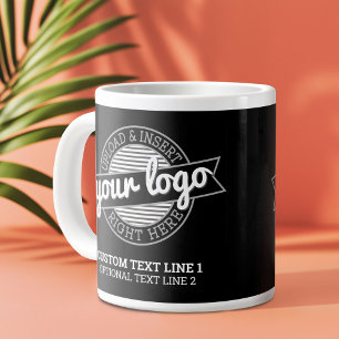 Grande Tasse Ajoutez votre logo Professionnel Moderne Minimal