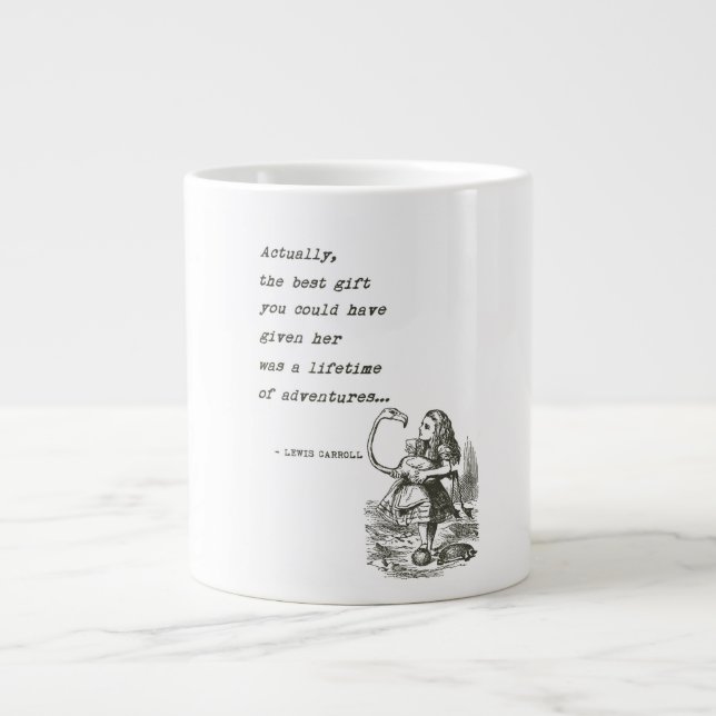Grande Tasse Alice Au Pays Des Merveilles Devis Aventure Flaman (Devant)