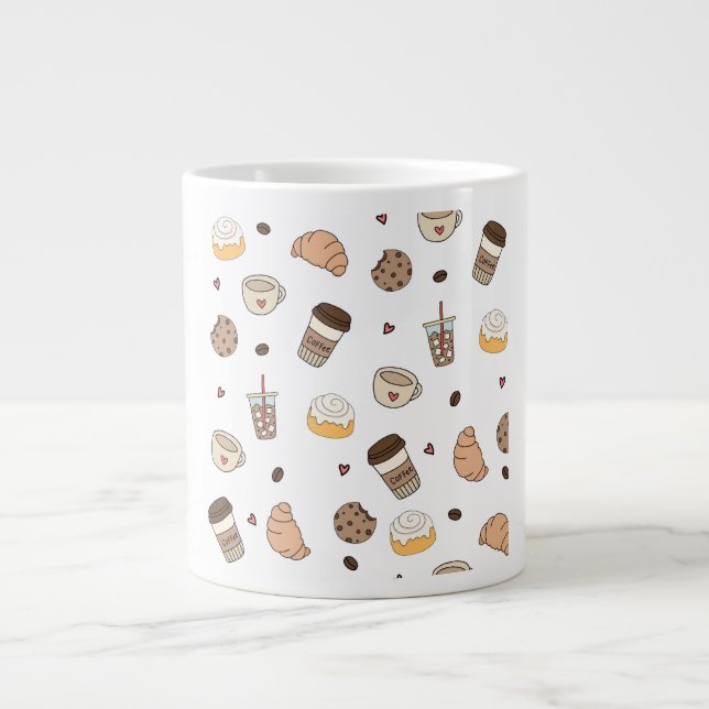 Grande Tasse Almofada decorativa coffee lovers  (Devant)