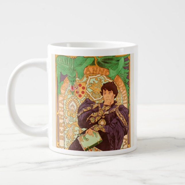 Grande Tasse Alphonse Mucha Prince et Dragon (Gauche)