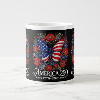 Grande Tasse America US Flag 250 1776 2026 250th Anniversary 4t