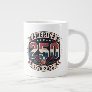 Grande Tasse Amérique 250 Design Vintage Tri-Blend Patriotique